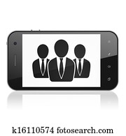 Law concept: Business People on smartphone Law concept: Business People on smartphone