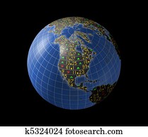 N American economy as stock market