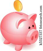 Piggy bank. Piggy bank.