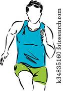 runner illustration runner illustration