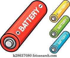 Baterie Pliki wektorowe typu „clipart” | 1000+ Baterie Obrazy EPS ...
