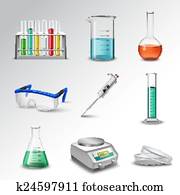 Laboratory Equipment Icons Laboratory Equipment Icons