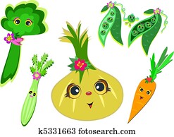 Mix of Happy Vegetables