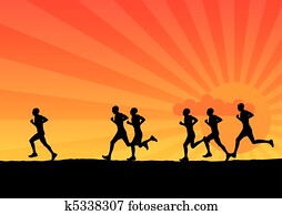 running running