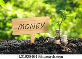 save money for investment concept save money for investment concept