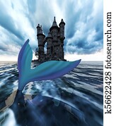 אגדה, של, a, mermaid,, a, הגדה של פיה, סיפור