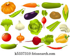 קבע, של, ירקות