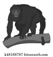 テナガザル イラストレーション 58 テナガザル ストックアート Fotosearch