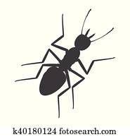 蟻 シルエット クリップアート K Fotosearch