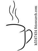 coffee mug or tea cup abstract coffee mug or tea cup abstract