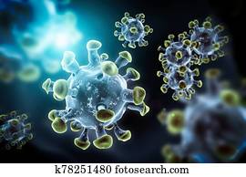 Coronavirus VIruses Conceptual Illustration Coronavirus VIruses Conceptual Illustration