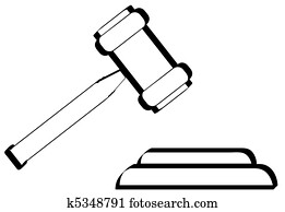 outline of gavel outline of gavel
