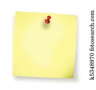 Sticky Blank Note Vector