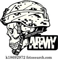 US Army Military Design - Vector illustration. US Army Military Design - Vector illustration.