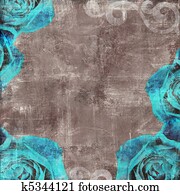 Vintage Floral Grunge Scrapbook Background Vintage Floral Grunge Scrapbook Background
