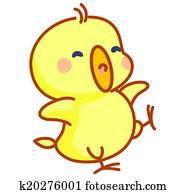 cute cartoon chicks posing