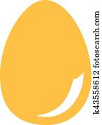 Yellow easter egg Yellow easter egg