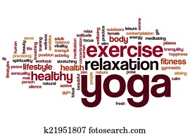 Yoga word cloud Yoga word cloud