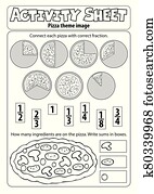 Activity sheet pizza theme 1 Activity sheet pizza theme 1