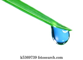 big water drop isolated