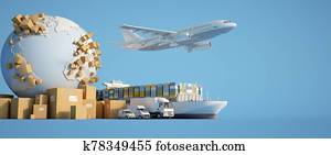 global, industria transporte