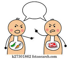 vegetarian and a person eats meat vegetarian and a person eats meat