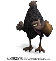 very funny toon Dodo-bird. 3D rendering with clipping path and shadow over white very funny toon Dodo-bird. 3D rendering with clipping path and shadow over white