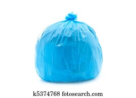 青 そして 黒 ゴミ袋 ピクチャー K Fotosearch