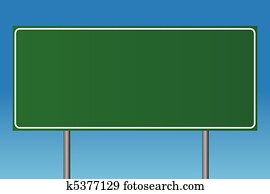 Blank Green Sign