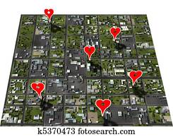 Placemark favorite places town map place marker Placemark favorite places town map place marker