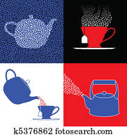 Tea party symbols Tea party symbols