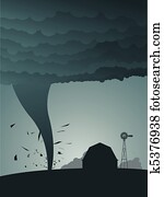 tornado, land tornado, land