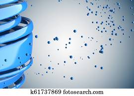 3D striped decorative balls. 3D striped decorative balls.
