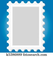 Stock Photo of Blank Stamp k19109012 - Search Stock Photography, Print