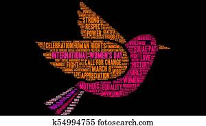 International Womens Day Word Cloud