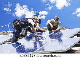 painel solar, instalação