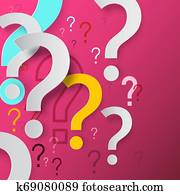 Question Marks on Pink Background. Vector Mystery and FAQ Concept. Question Mark Problem Solution Design. Question Marks on Pink Background. Vector Mystery and FAQ Concept. Question Mark Problem Solution Design.