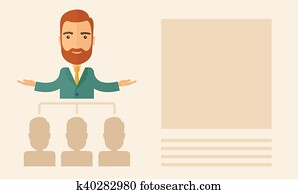 uitvoerend, het verklaren, zakelijk, plannen, om te, zijn, werknemers