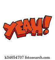 Cartoon yeah! shout Clip Art | k17737736 | Fotosearch