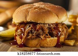 Barbeque Pulled Pork Sandwich Barbeque Pulled Pork Sandwich