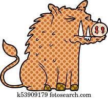 Warthog Clipart | u13180265 | Fotosearch