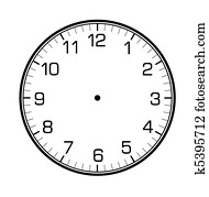 classic wall clock on the wall