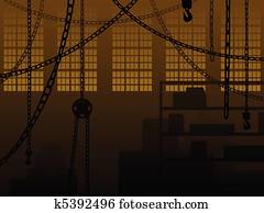 Factory background Factory background