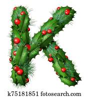feiertag, schriftart, brief k, freigestellt feiertag, schriftart, brief k, freigestellt