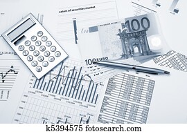 finanziell, tabellen, und, schaubilder