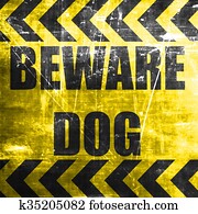 vorsicht hund zeichen