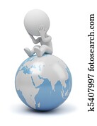 3차원, 작다, 사람, -, 세계, 질문