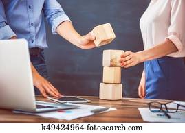 business persons plan a project