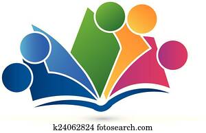gemeinschaftsarbeit, buch, logo gemeinschaftsarbeit, buch, logo