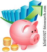 Piggy bank. Piggy bank.